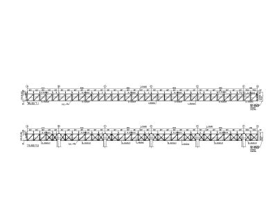 TOLL PLAZA TRUSS type Elevations. CAD block in DWG format free download.
