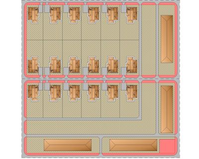Town Planning Option - B _ Architectural Drawing. CAD block in DWG format free download.