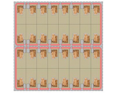 Town Planning Option - C _ Architectural Drawing. CAD block in DWG format free download.