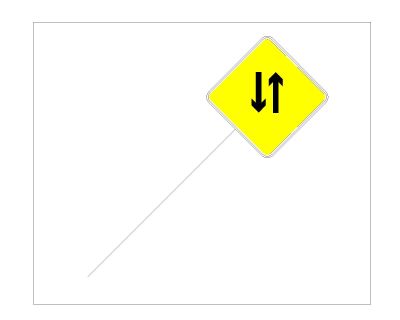 Free AutoCAD 2D Editable Drawings for Traffic Diversion for Detour Area Sign Boards- 28