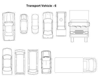 Free AutoCAD 2D Editable Drawings for Transport Vehicle - 6