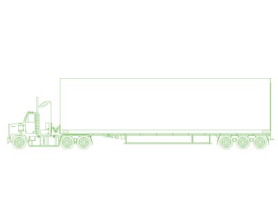 Long Truck Models Side view. CAD block in DWG format free download.