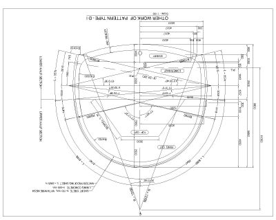 Free AutoCAD 2D Editable Drawings for Tunnel other work of Pattern Type -DI