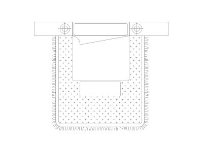 Free AutoCAD 2D Editable Drawings for US Bed Design Top View (Plan with accurate sizes)-5