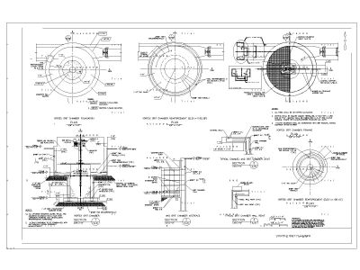 Free AutoCAD 2D Editable Drawings for Vortex Grit Chamber Details