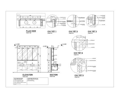 Free AutoCAD 2D Editable Drawings for Wadrobe Design & construction Details - 3