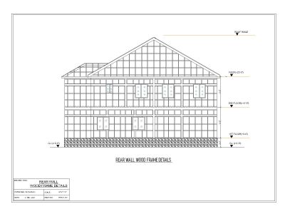 Free AutoCAD 2D Editable Drawings for Wall Framing Details & Cross Section - 1