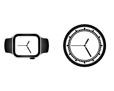 Free AutoCAD 2D editable Drawing of Wall Clocks & Watchs - 4