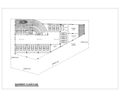 Free AutoCAD 2D Editable Drawings for Water Supply Basement Floor Plan_1