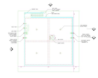 Free AutoCAD 2D Editable Drawings for Water Tank Footing Plan & Detail