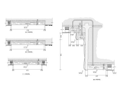 Free AutoCAD 2D Editable Drawings for Waterfall design & Details