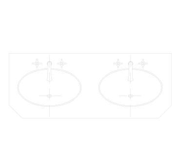 Free AutoCAD 2D Editable Drawings for Wasbasin Design - 8