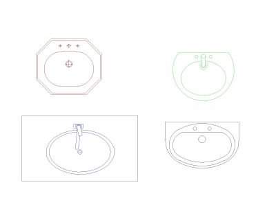 Free AutoCAD 2D Editable Drawings for Wasbasin New 2026 Design - 1
