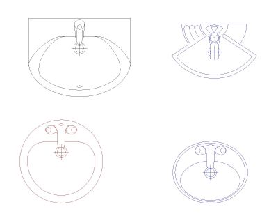 Free AutoCAD 2D Editable Drawings for Wasbasin New 2026 Design - 11