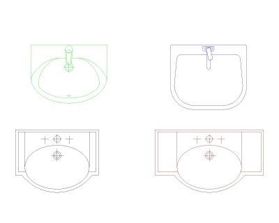 Free AutoCAD 2D Editable Drawings for Wasbasin New 2026 Design - 2