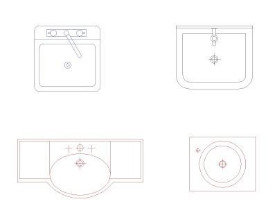 Free AutoCAD 2D Editable Drawings for Wasbasin New 2026 Design - 3