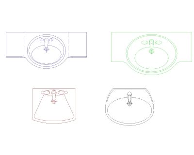 Free AutoCAD 2D Editable Drawings for Wasbasin New 2026 Design - 6