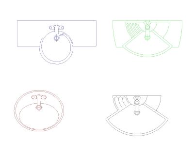 Free AutoCAD 2D Editable Drawings for Wasbasin New 2026 Design - 7