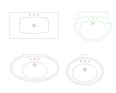 Free AutoCAD 2D Editable Drawings for Wasbasin New 2026 Design - 9