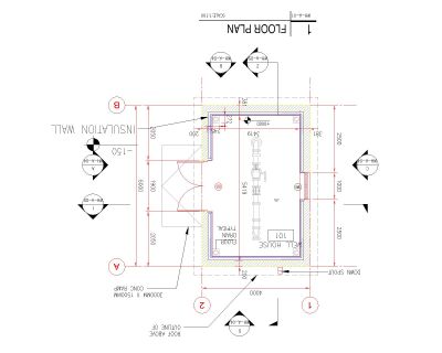 Well House technical drawing-2. CAD block in DWG format free download.