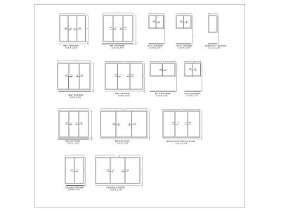 Free AutoCAD 2D Editable Drawings for Window Detailed Elevation_1