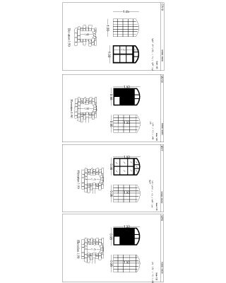 Free AutoCAD 2D Editable Drawings for Windows & Frame with Grills - 1