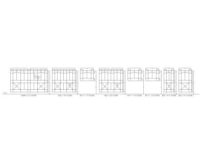 Free AutoCAD 2D Editable Drawings for Windows Grill Design - 007