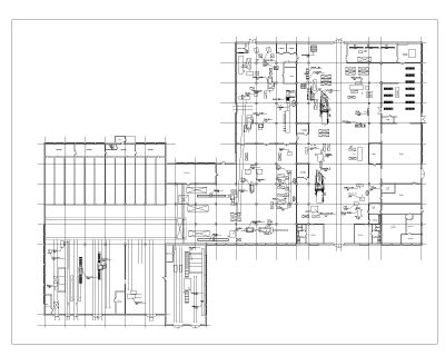Free AutoCAD 2D Editable Drawing of Wood Working Plant Factory Design
