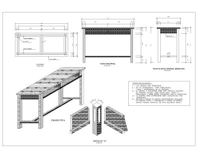 Free AutoCAD 2D Editable Drawings for Wooden Furniture for Schools- 2