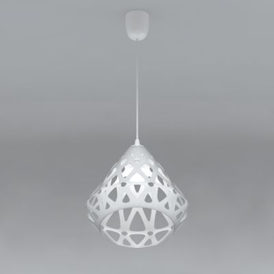 Free AutoCAD 2D Editable Drawings for ZAHA LIGHT white  pendant right side