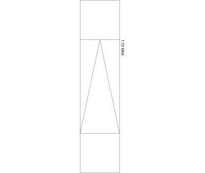 ADA Ramp 1-12 Slope CAD Block. Free DWG AutoCAD Imperial drawing available to download