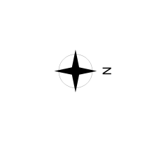 Architectural Compass Rose CAD Block. Free DWG AutoCAD Imperial drawing available to download