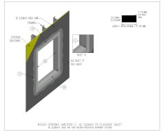 Air Barriers- Air & Water Resistive Barrier Syetem Rough Opening Method-C