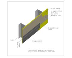 Free AutoCAD Air Barriers- Air & Water Resistive Barrier System Self Adhering Tie In Method-A