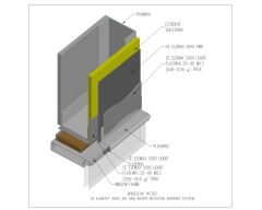 Free AutoCAD 2D Drawing Air Barriers- Air & Water Resistive Barrier System Window Head-2