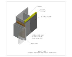 Free AutoCAD Drawings for Air Barriers- Air & Water Resistive Barrier System Window Jamb