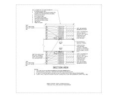 Free AutoCAD 2D Drawings of Brick Veneer Exterior Steel Or Wood Stud Wall Through Wall Pipe Or Duct Penetration