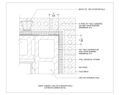 Free AutoCAD 2D Drawing for Brick Veneer Or Concrete Wall  Corner Details