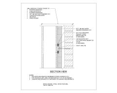 Free AutoCAD 2D dwg for Wood Stud Wall Cavity Wall Tie-1
