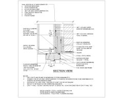 Free AutoCAD DWG for Wood Stud Wall Door Head With Angle Behind-2