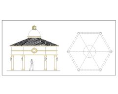 Free AutoCAD 2D Editable Drawings for Canopies Design for Parks & Open Area_ 6
