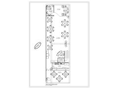 Free AutoCAD (DWG) Pizza Club Frist Floor Layout Plan OP_2