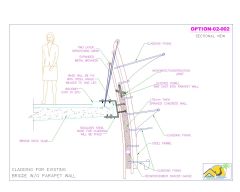 Free AutoCAD 2D Editable Drawings for Brdige Cladding Design with Details - 4
