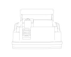 Boat Rear Elevation Architectural Drawing. CAD block in DWG format free download.