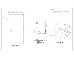 Free AutoCAD 2D Editable Drawings for Bullet Resistant Frame For Steel & Wood Doors Non-Fire Rated-2