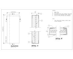 Free AutoCAD 2D Editable Drawings for Bullet Resistant Steel Doors Fire Rated-1