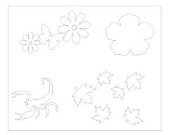 Free AutoCAD 2D Children Rooms Decoration Symbols - 25