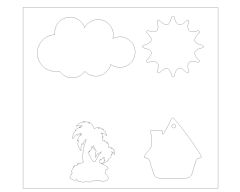 Free AutoCAD 2D Children Rooms Decoration Symbols - 27