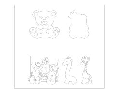 Free AutoCAD 2D Children Rooms Decoration Symbols - 6