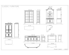 Free AutoCAD 2D Editable Drawings for Classic Furniture Idea - 04